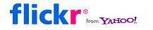 Flickr sceenshot Flickr logo